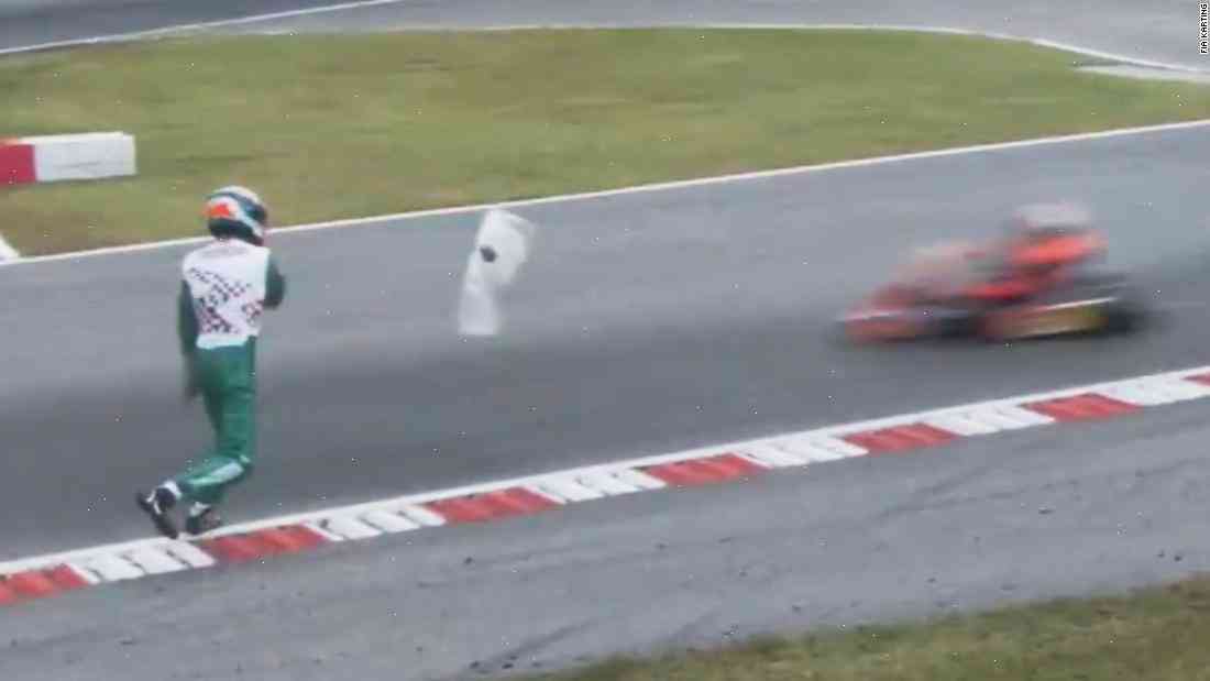 The dramatic moment violence erupts at famous race